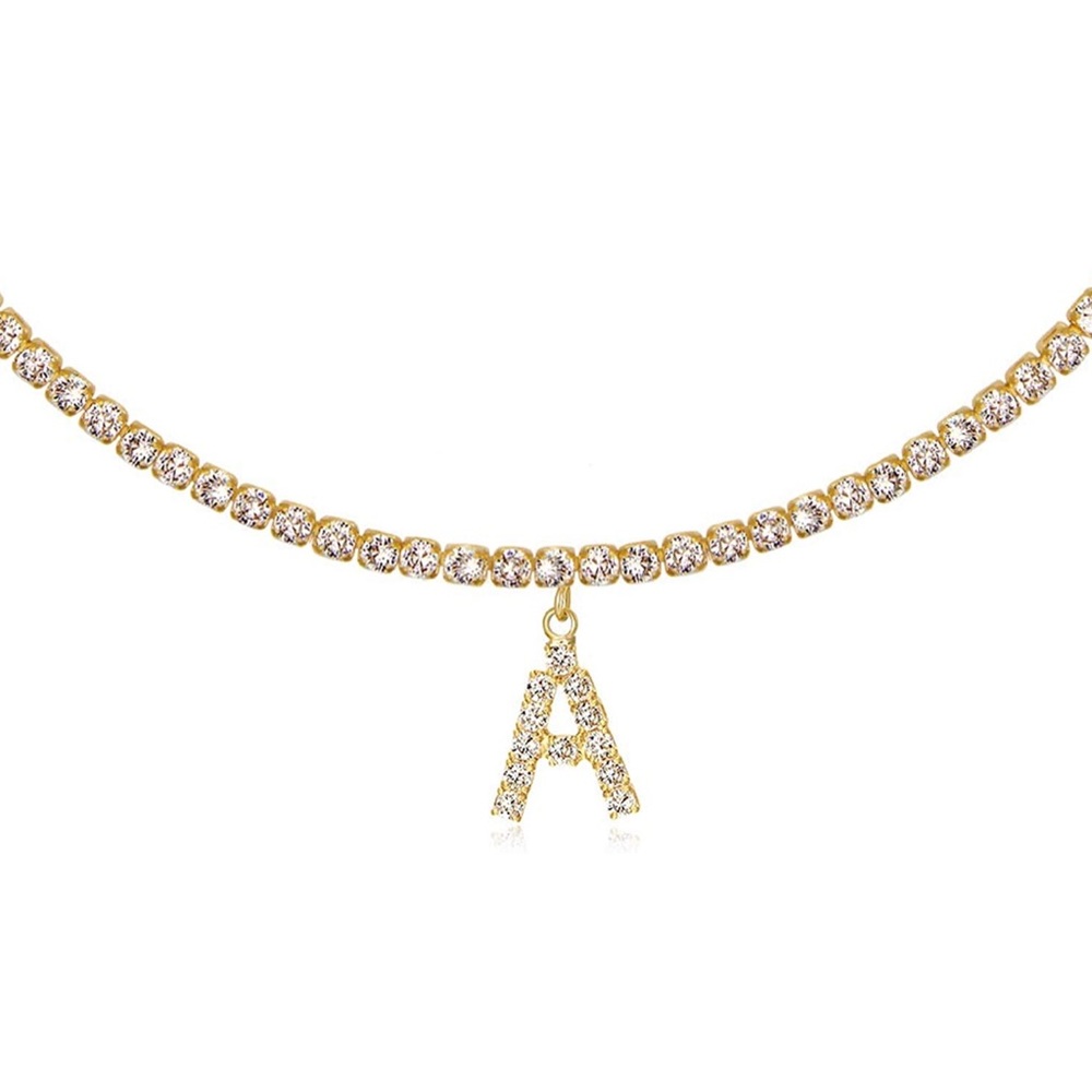 ✨Kaina 14k Gold Plated Initial Choker✨ - Picture 4 of 16